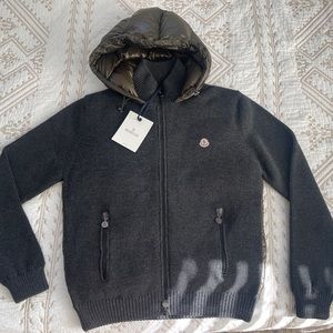 NWT Moncler Puffer Wool Zip Up